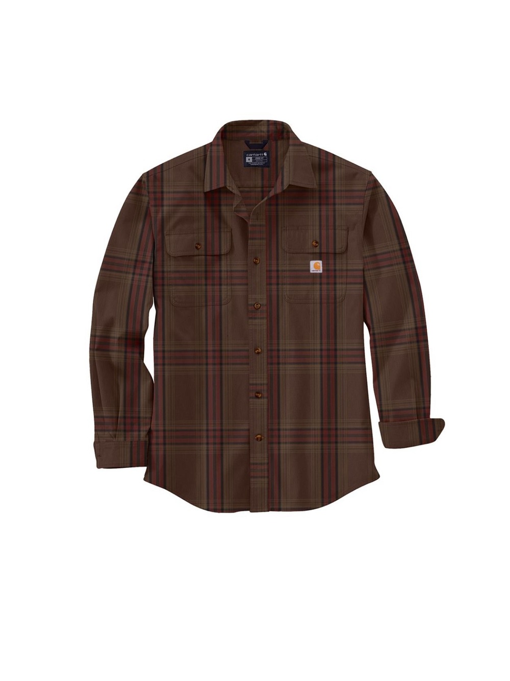 Carhartt 105947 - Loose Fit Heavyweight Flannel Long-Sleeve Plaid Shirt